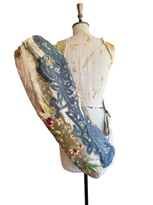 OV Yoga bag, antique patchwork organic recycled cotton yoga bag