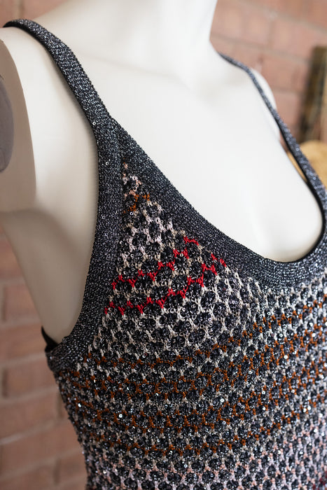 Missoni, Y2K knit beaded long dress