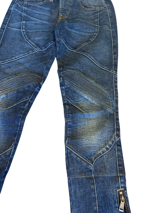Ralph Lauren, black label motorcycle blue faded denim jeans