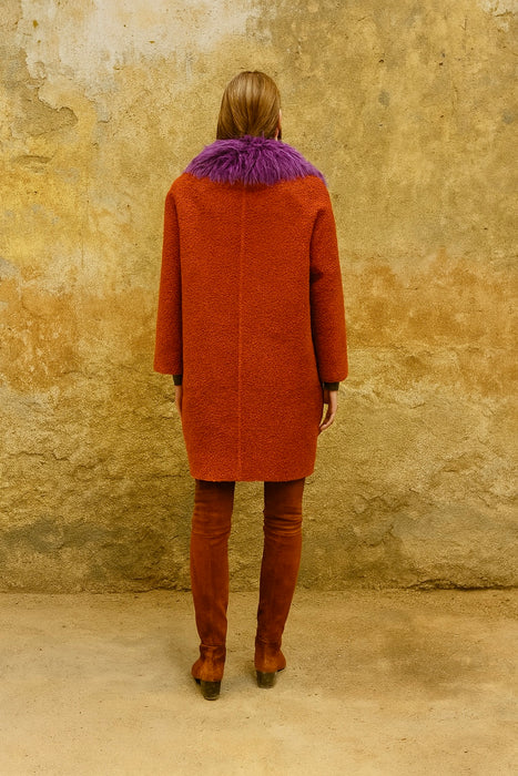 Oscar de La Renta, 80s bouclé and fur coat