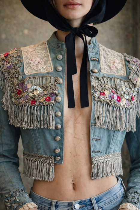 Astra, Reworked Victorian beaded jacket
