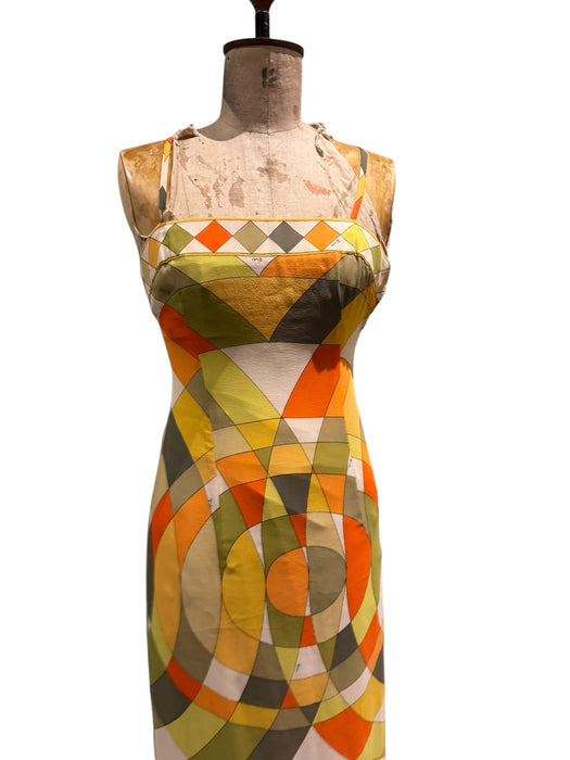 Emilio Pucci, 70s silk print shift dress