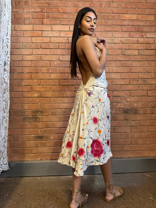 Madeleine, reworked 40s floral scarf dress