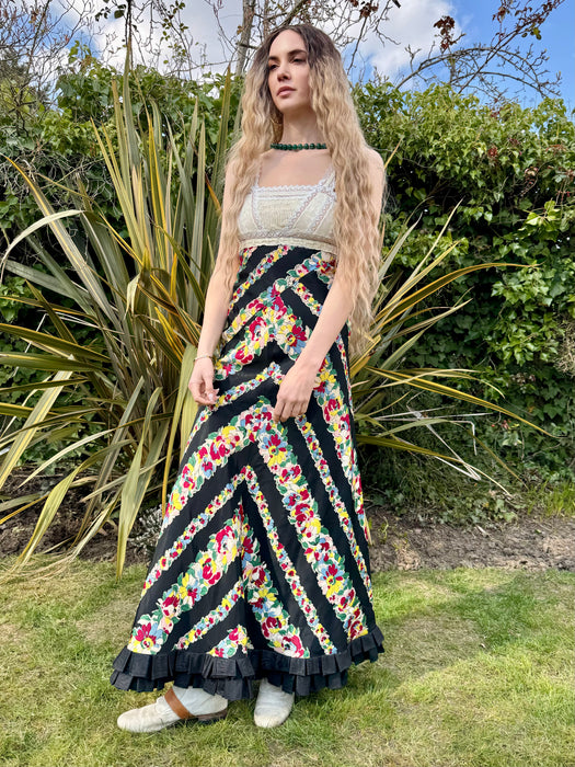 Mish, reworked 20s silk and 30s floral dress