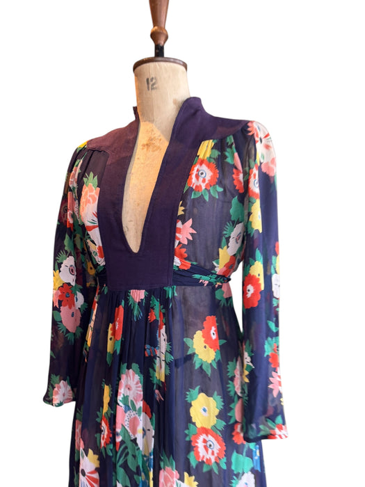 Ossie Clark, for Radley floral print dress and matching scarf
