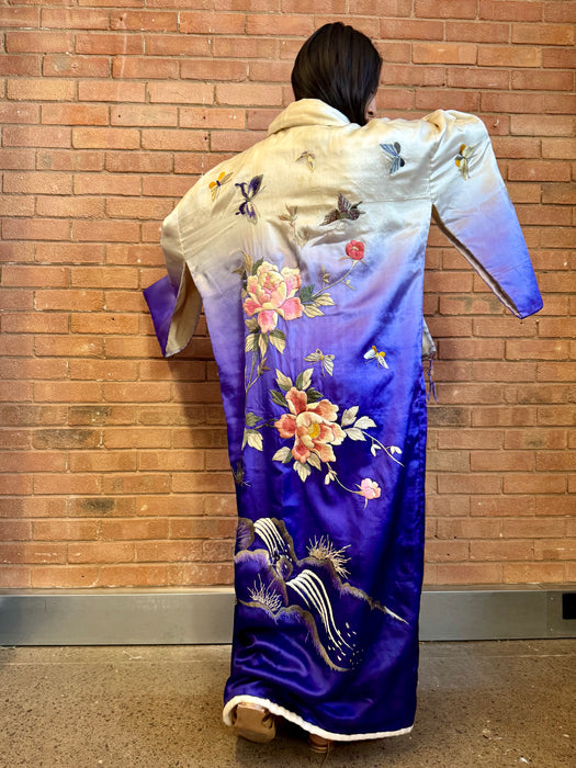 Delilah, 40s Japanese silk ombré embroidered kimono