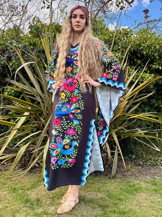 Jasmine, 60s Mexican angel sleeve kaftan dress