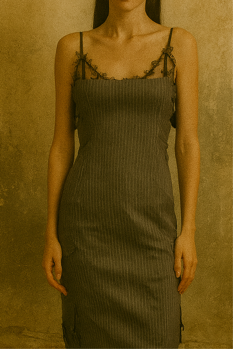 Christian Dior, by Galliano S/S 2004 “Hommage a Marléne” pinstripe dress