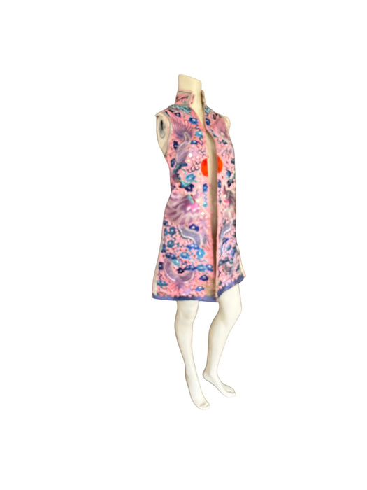 Magda, Late Qing dynasty Chinese silk embroidered waistcoat/dress
