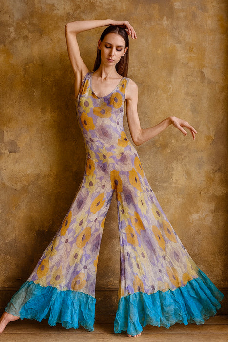 Riki, reworked 30s floral flare jumpsuit