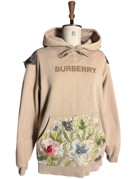 Burberry, reworked Men’s 80s hooded cotton sweatshirt