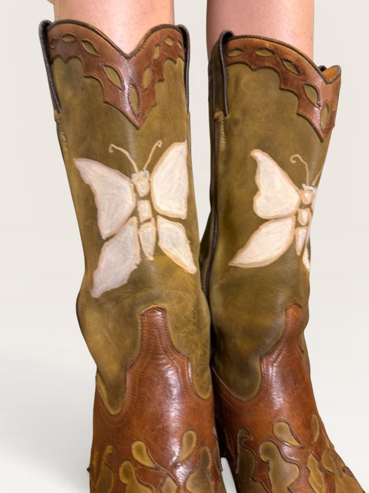 Austin, 2020 R. Soles hand painted tooled cowboy boots