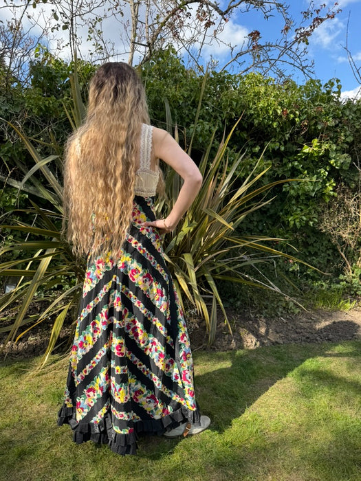 Mish, reworked 20s silk and 30s floral dress