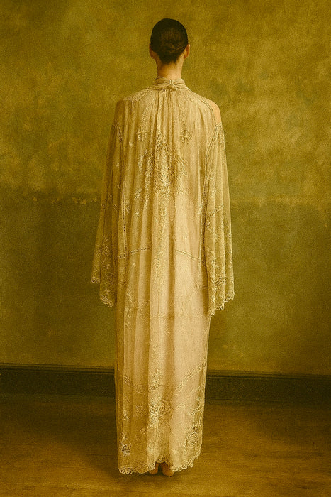 Bailey, original 30s French cream lace coat