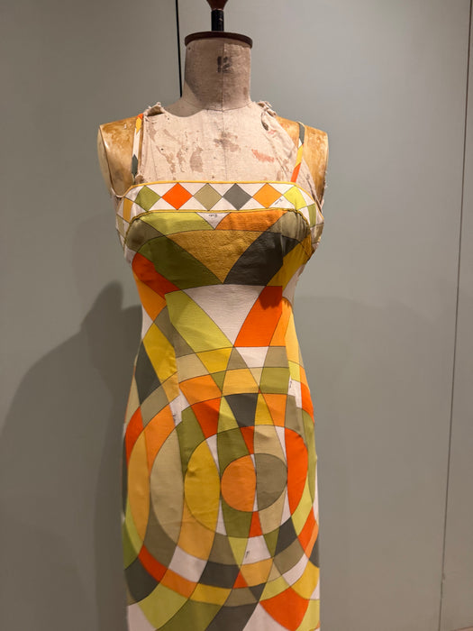 Emilio Pucci, 70s silk print shift dress