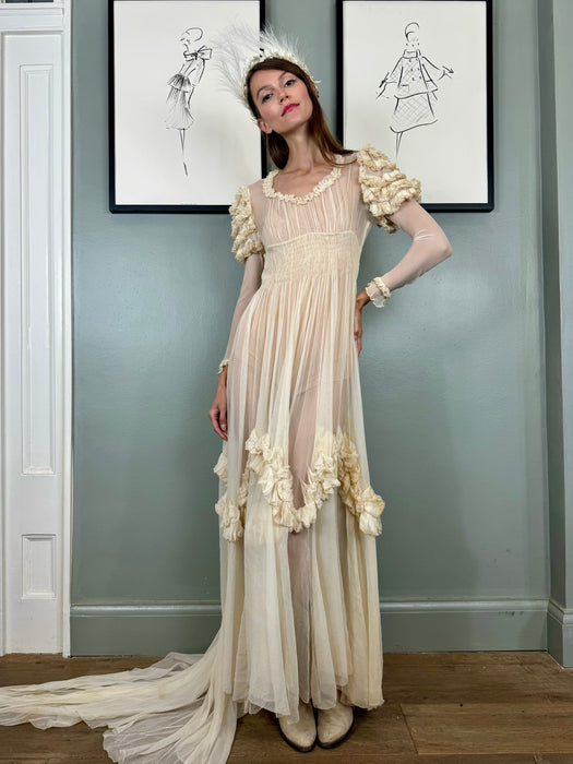 Yana, original 30s cream gown
