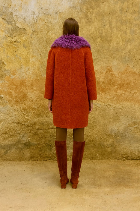 Oscar de La Renta, 80s bouclé and fur coat