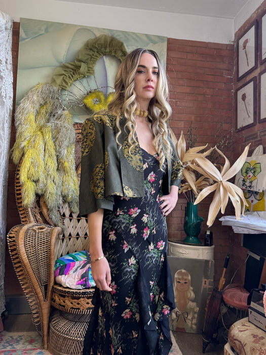 Melda, 40s silk Oriental embroidered jacket