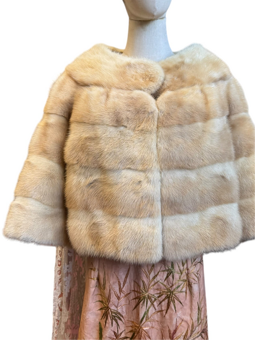 Taylor, 60s blonde mink jacket