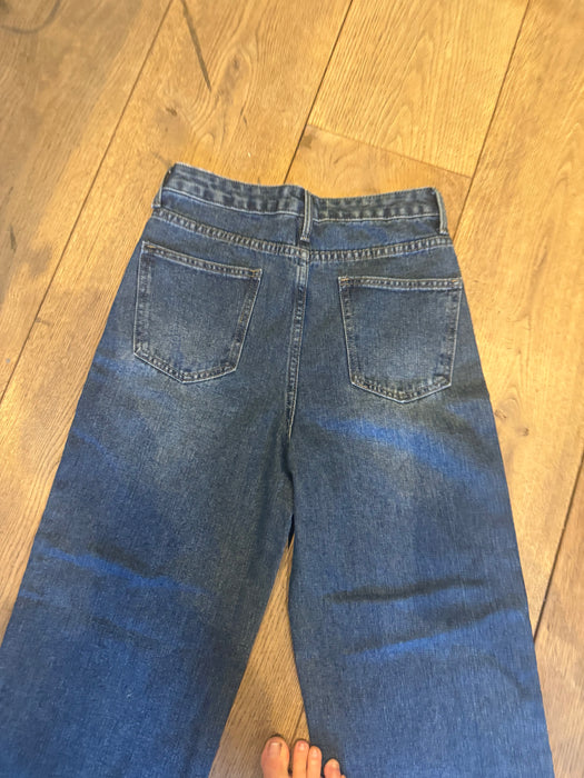Chanel, Y2K monogrammed embroidered Barrell jeans