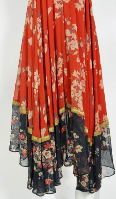 Thea Porter, 1971 documented floral print dress