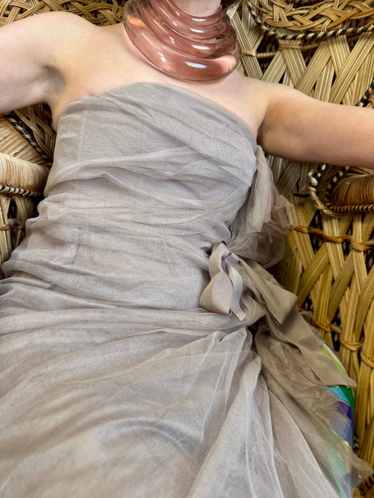 Lanvin, vintage tulle pleated dress