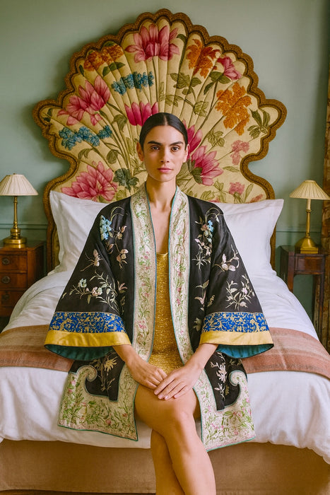 Tara, original 1930s silk Chinese embroidered overcoat
