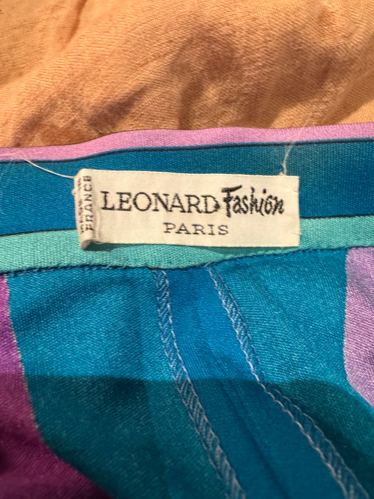 Leonard, 70s silk jersey flair long trousers