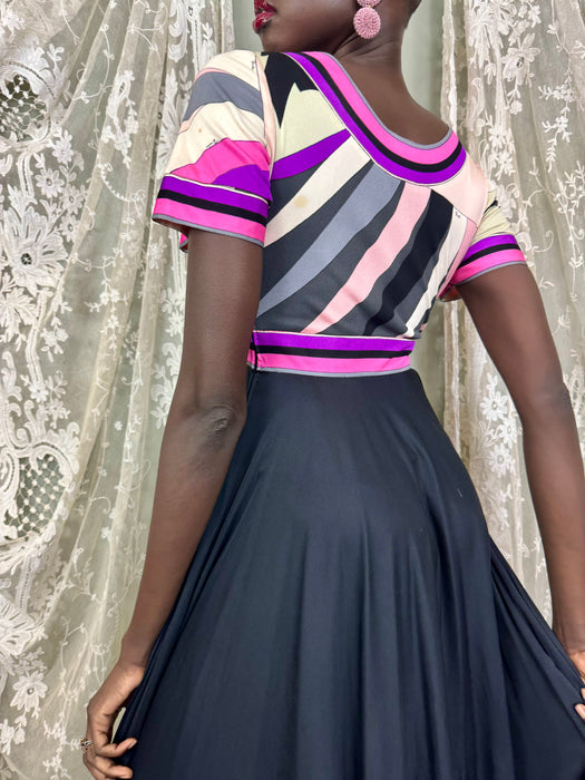 Pucci, 70s long silk dress