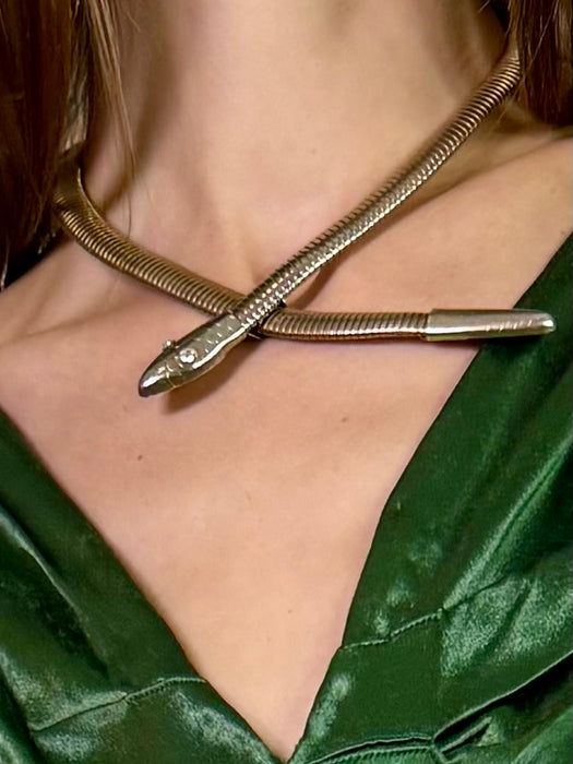 Tammy, 70s manipulated snake necklace