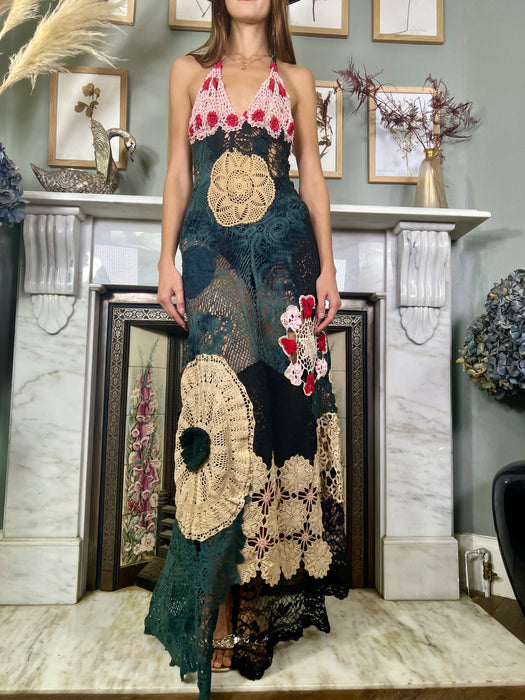 Marcie, vintage crochet dress