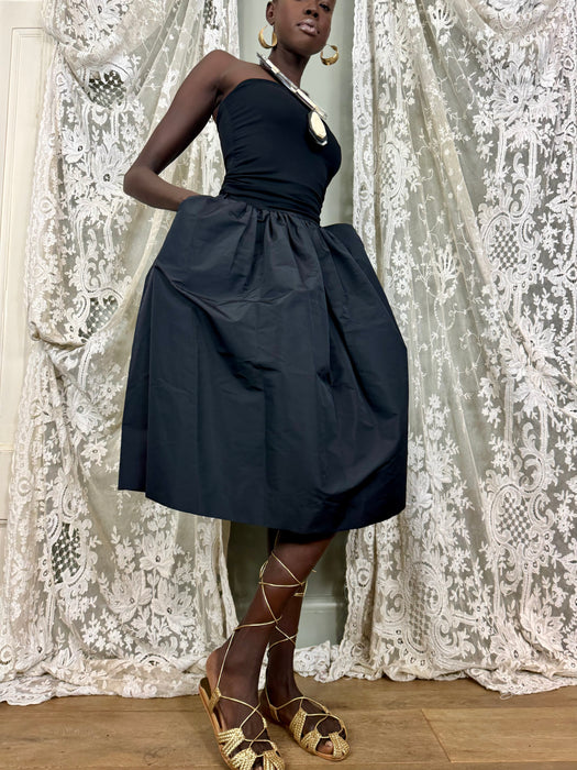 Miu Miu, Y2k black strapless dress