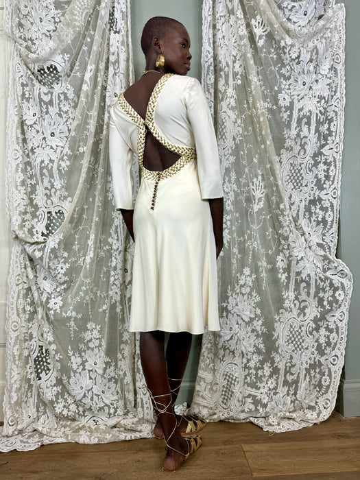 Chloé, Y2K cream studded dress