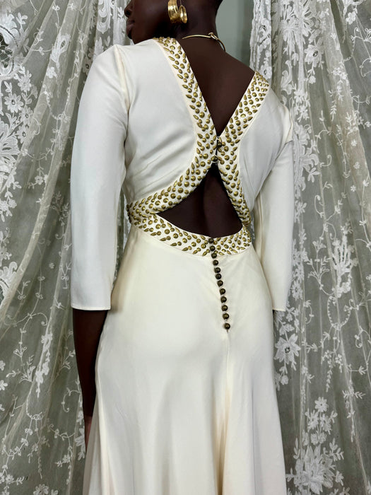 Chloé, Y2K cream studded dress
