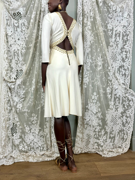 Chloé, Y2K cream studded dress