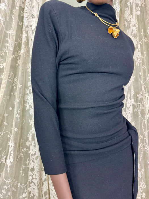 Christian Dior, 90s crepe black dress