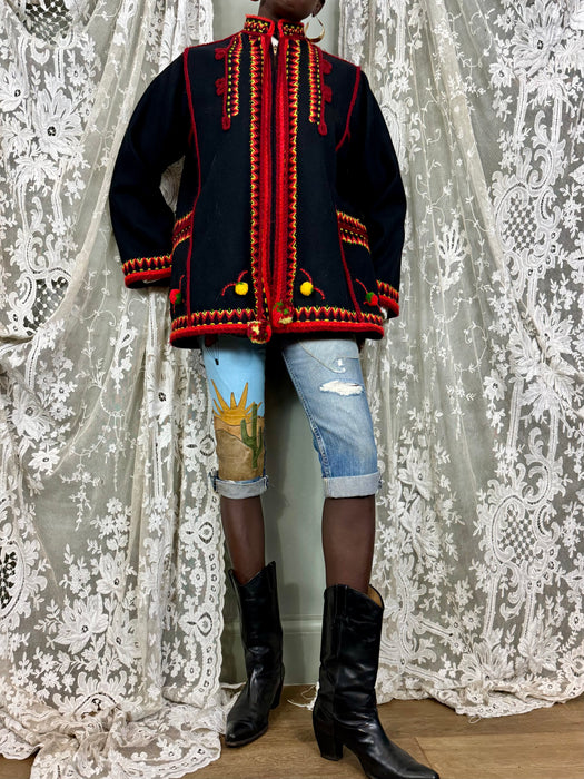 Vista, Guatemalan 70s embroidered jacket