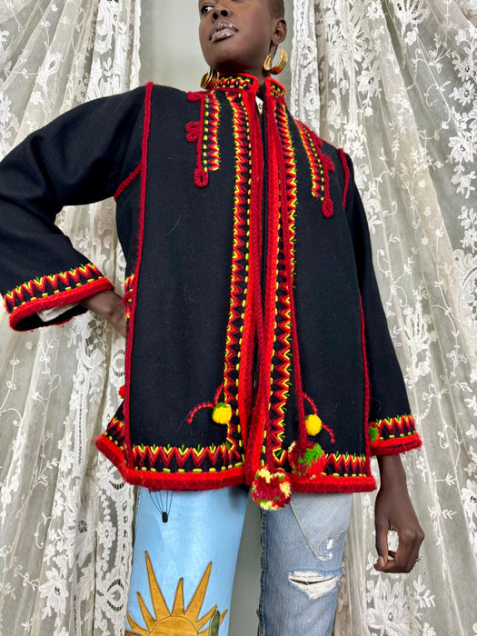 Vista, Guatemalan 70s embroidered jacket