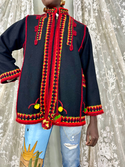 Vista, Guatemalan 70s embroidered jacket