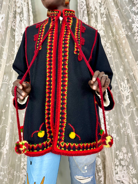 Vista, Guatemalan 70s embroidered jacket