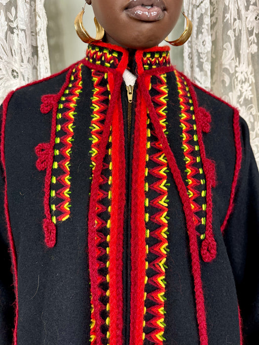Vista, Guatemalan 70s embroidered jacket