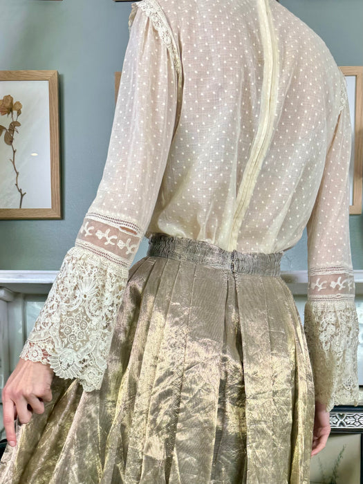 Arlo, reworked vintage lace blouse