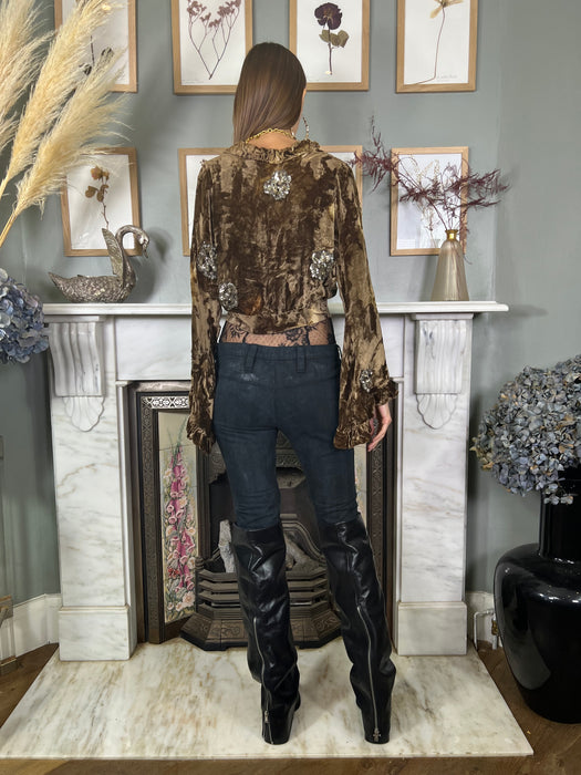 Fausto, 30s devoré beaded jacket
