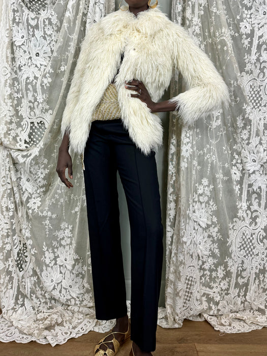 Neiman, 70s cream wool thread jacket