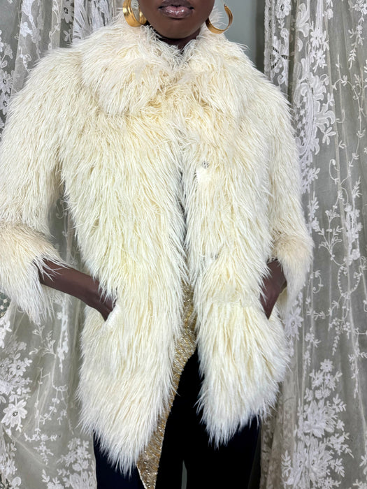 Neiman, 70s cream wool thread jacket