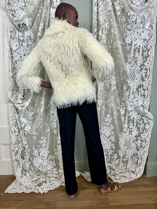 Neiman, 70s cream wool thread jacket