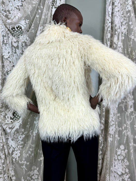 Neiman, 70s cream wool thread jacket