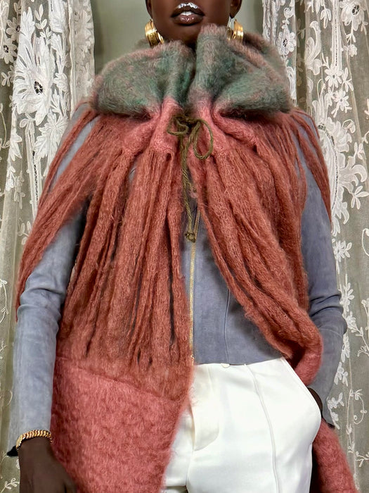 Mila, 80s mohair caped jacket