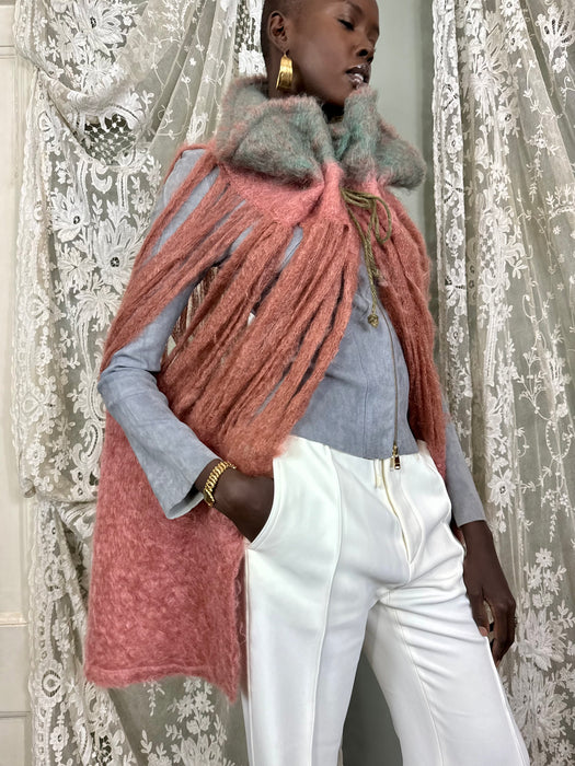 Mila, 80s mohair caped jacket