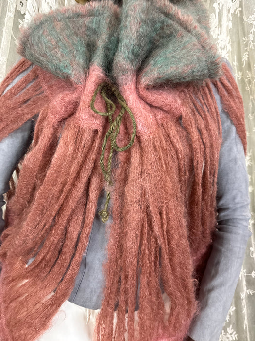Mila, 80s mohair caped jacket
